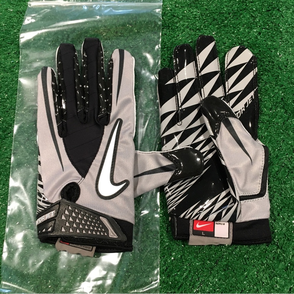 NEW NIKE VAPOR JET 1.0 WR FOOTBALL GLOVES